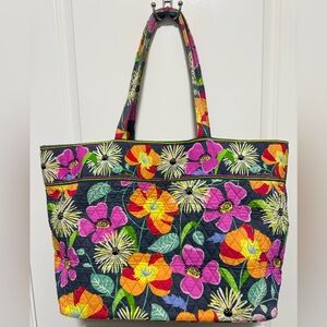 Vera Bradley Vibrant Floral Quilted Tote